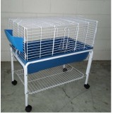 Metal Rabbit Guinea Pig Ferret Hutch Small animals Cage with Stand 78cm